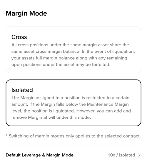 Cross/Isolated 표시